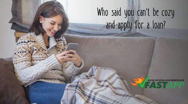 Who said you can't be cozy and apply for a loan?
