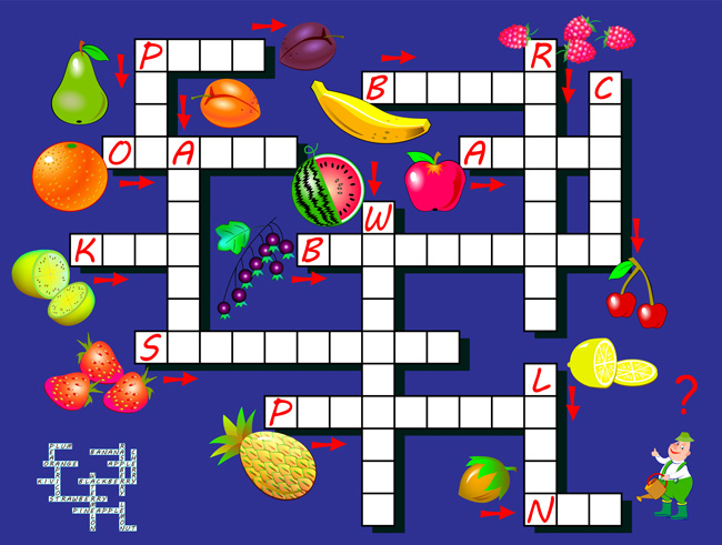 Fruit Crossword