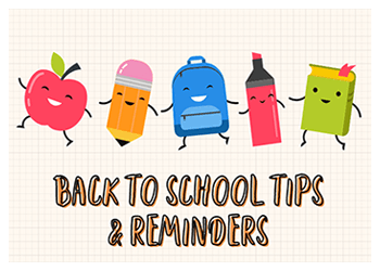 Back to school tips
